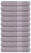 vidaXL Toalhas de sauna FROGN 10 pcs 80x200 cm 360 g/m² cinzento