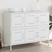 vidaXL Aparador 100,5x39x79 cm aço branco