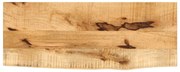 Tampo de mesa c/ borda viva 70x30x3,8cm mangueira áspera maciça