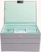 Caixas para joias Classic Dove Grey & Mint, conjunto de 3