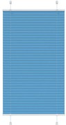 vidaXL Azul Plissada Cega 70x100 cm Largura Tecido 69,4 cm Poliéster