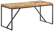 Mesa de jantar 160x70x76 cm madeira acácia maciça e mangueira