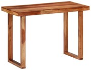 vidaXL Mesa de jantar 110x50x76 cm madeira de acácia maciça