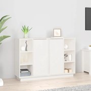vidaXL Aparador 120x35x80 cm madeira de pinho maciça branco