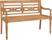 vidaXL Banco Batávia 120 cm teca