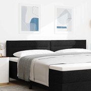 Cabeceira Design Linhas vidaXL Preta 200 cm Tecido