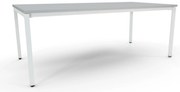 Mesa de Reunião 2400x1200mm - Alfa Branco/Cinza