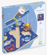 Puzzle Fish Color Djeco  azul-escuro