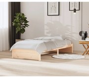 vidaXL Estrutura de cama 90x200 cm madeira maciça
