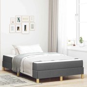 vidaXL Cama Box Cinza Escuro 120 x 190 cm tecido