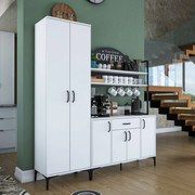 Armário Multiusos JE148 – Branco – 280x198,6x40 cm