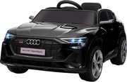 HOMCOM Carro Elétrico Audi E-Tron 12V com Faróis Buzina Música MP3 TF USB e Abertura da Porta 3-8km/h 108x60x47 cm Preto | Aosom Portugal