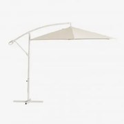 Parasol 295 Cm Em Tecido E Aço Salina Gardénia Branco - Sklum