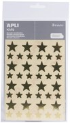 Etiquetas Autocolantes Estrelas Ouro 3f