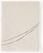 Toalha de mesa redonda em linho com rebordo Kennedy