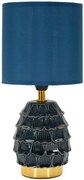Candeeiro de Mesa "Pigny Blue" – Ø15x30,5 cm
