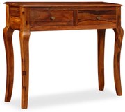 vidaXL Mesa consola em madeira de acácia maciça 90x32x76 cm