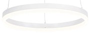 Candeeiro de suspensão design branco 40 cm incl. LED regulável em 3 níveis - Anello Moderno