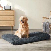 Almofada fofa para cães 122 x 74 cm cinzento escuro