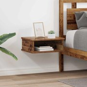 vidaXL Mesa-de-cabeceira 2 pcs Madeira antiga 40 x 31 x 15 cm