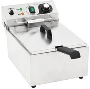 vidaXL Fritadeira elétrica em aço inoxidável 10 L 3000 W