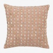 Almofada Quadrada De Algodão (45x45 Cm) Brusquel Rosa Claro - Sklum