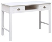 vidaXL Secretária 110x45x76 cm madeira branco
