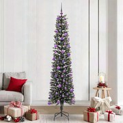 vidaXL Árvore de Natal Artificial Verde 240 cm PVC, Plástico e Aço