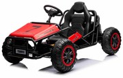 Carro elétrico para crianças SPORT-CART 24 V rodas EVA macias, assento em couro sintético, rodas Smooth Drift, motor de 2 x 50 Watt, bateria de 24 V,