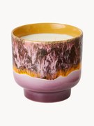 Vela perfumada artesanal de dois pavios 70's (golhas de'sálvia e rosa)