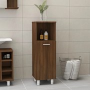 vidaXL Armário WC 30x30x95 cm derivados de madeira carvalho castanho