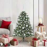 vidaXL Árvore de Natal Artificial Verde 120 cm PVC, Plástico e Aço