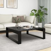 vidaXL Mesa de centro 100x100x35 cm derivados de madeira preto