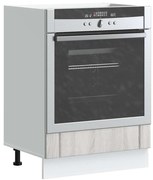 vidaXL Armário Forno Lucca derivados de madeira cinzento sonoma