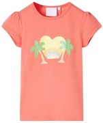 T-shirt infantil coral 128