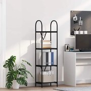 vidaXL Estante Carvalho Preto 40 x 30 x 146 cm Madeira processada