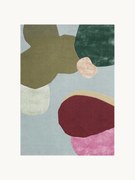 Tapete em lã artesanal de pelo comprido Secret Garden