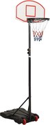 vidaXL Tabela de basquetebol 216-250 cm polietileno branco