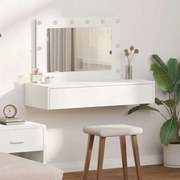 vidaXL Mesa de Maquilhagem Suspensa com Luzes LED Brancas