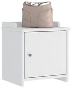 vidaXL Banco de entrada SANDNES Branco 45x40x50 cm pinho maciço