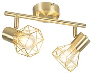 Projetores Art Deco em latão inclináveis e rotativos 2-luzes - Mosh