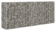 vidaXL Parede/cesto gabião 85x30x200 cm aço galvanizado