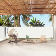 vidaXL Toldo lateral retrátil 160x1000 cm cor creme