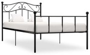 Estrutura de cama 100x200 cm metal preto