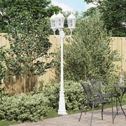vidaXL Luz de Jardim Branco 61 x 53 x 235 cm Alumínio e Vidro
