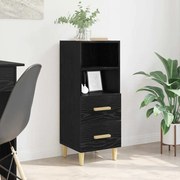 vidaXL Buffet Carvalho preto 34 x 34,5 x 90 cm Madeira processada