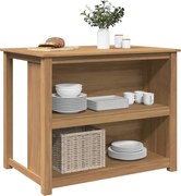 vidaXL Ilha de cozinha Panama 112x77x90 cm madeira de pinho maciça