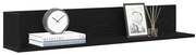 vidaXL Prateleiras parede 2pcs 100x16,5x16,5cm derivados madeira preto