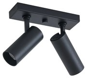 Plafon moderno preto incluindo LED regulável 2 luzes - Tate