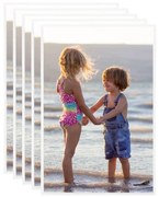 vidaXL Molduras para parede ou mesa 5 pcs 70x90 cm MDF branco